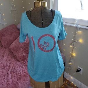 10 TREE cotton shirt (blue) (M)